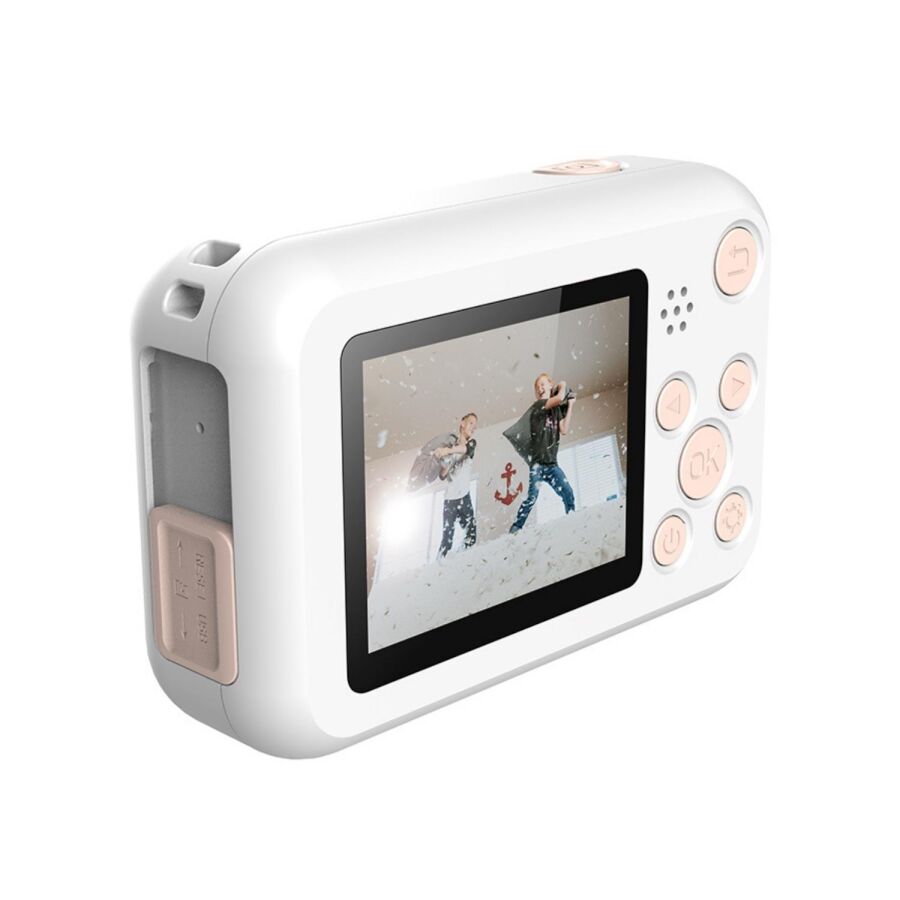 SJCAM FunCam Çocuklar için Fotoğraf Makinesi ve Kamera Bulut Desenli Beyaz - 3