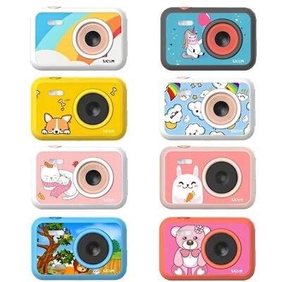 SJCAM FunCam Çocuklar için Fotoğraf Makinesi ve Kamera Bulut Desenli Beyaz - 4