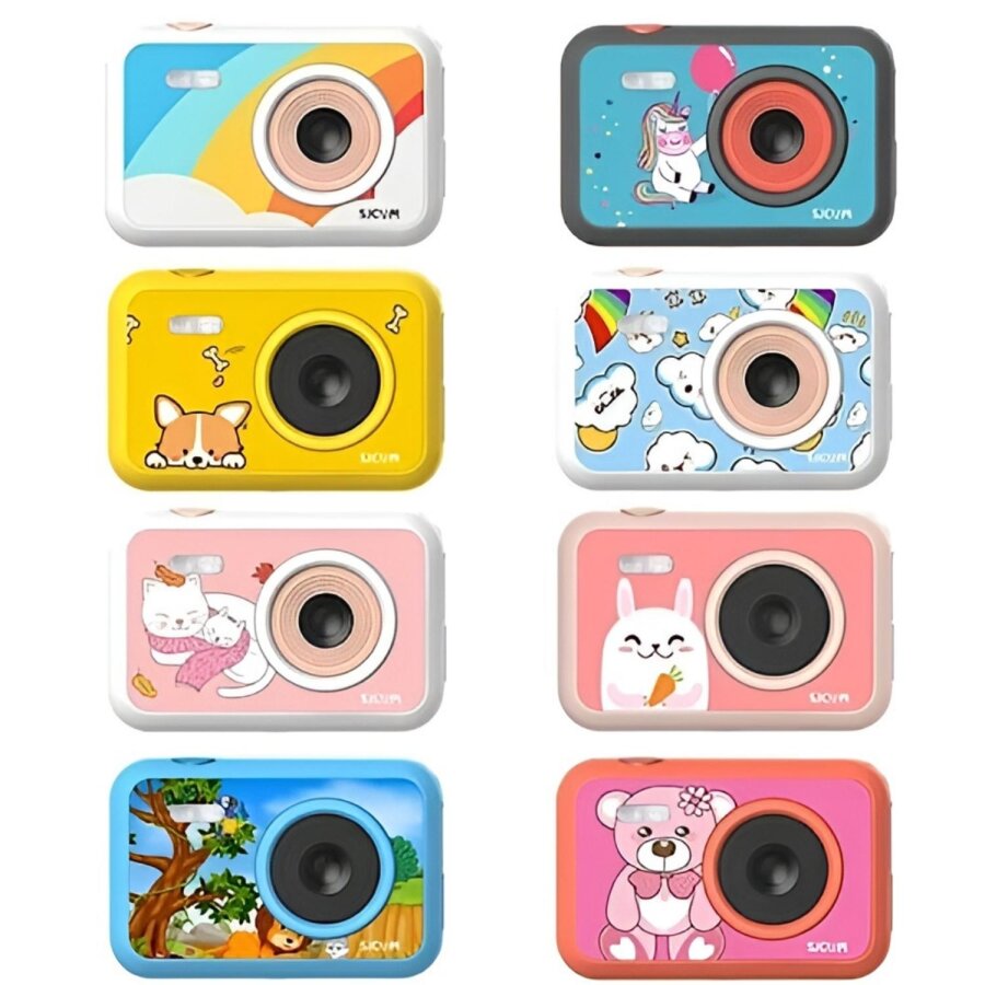SJCAM FunCam Çocuklar için Fotoğraf Makinesi ve Kamera Kedi Desenli Beyaz - 4