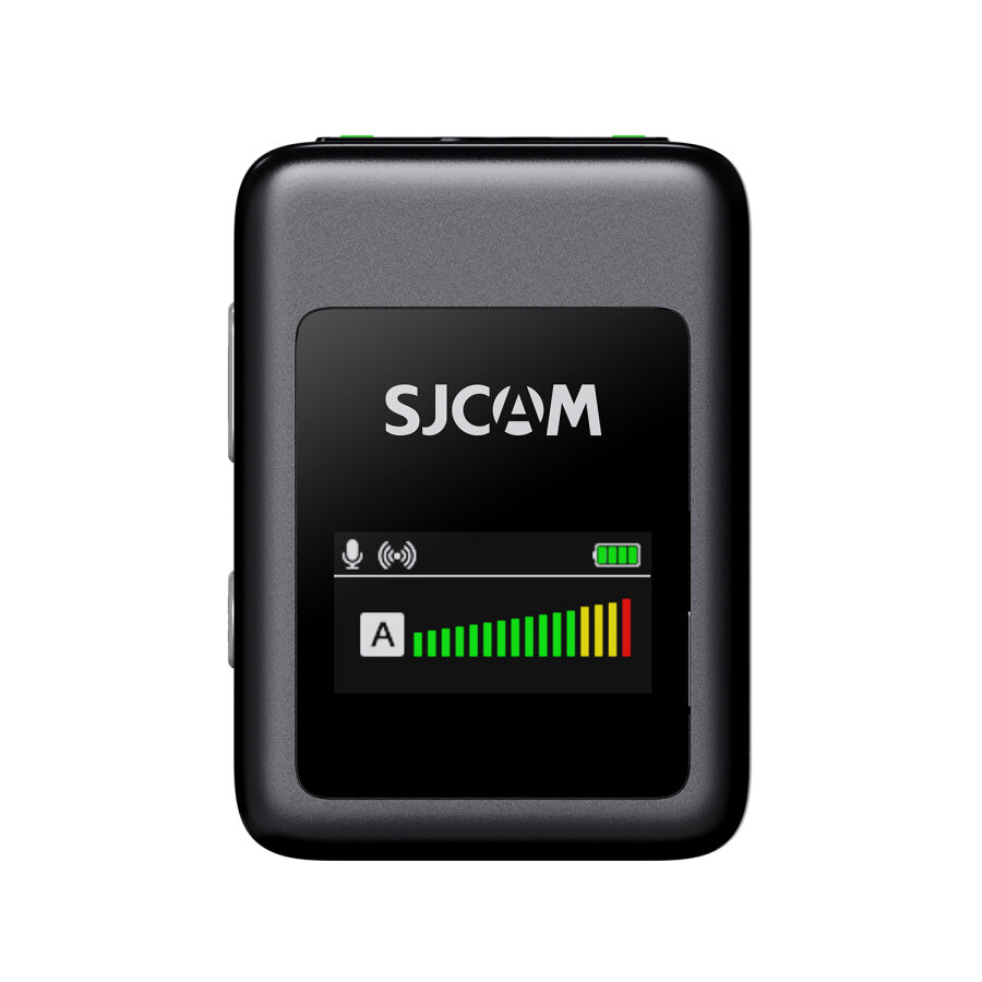 SJCAM M1 Profesyonel Kablosuz Yaka Mikrofonu (1TX  + 1 RX) 100dB Tek Vericili Gürültü Engelleyici (SNR) LCD Ekran - 2