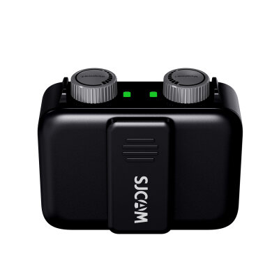 SJCAM M1 Profesyonel Kablosuz Yaka Mikrofonu (1TX  + 1 RX) 100dB Tek Vericili Gürültü Engelleyici (SNR) LCD Ekran - 5