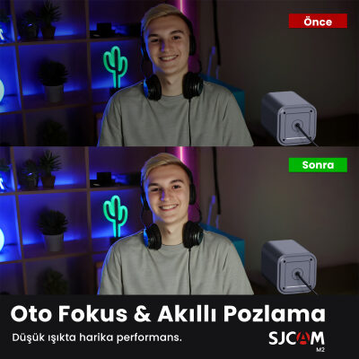 SJCAM M2 4K 12MP Webcam Kamerası F2.0 Lens Adaptif Parlaklık ve CMOS Sensör - 4