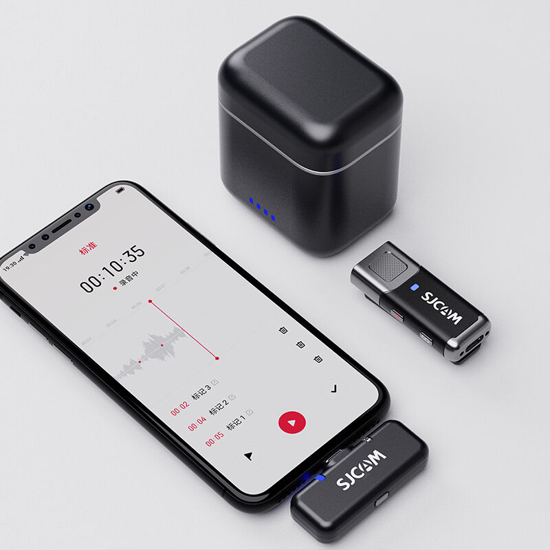 SJCAM M3 Kablosuz Yaka Mikrofonu (2TX  + 1 RX) Type-C 120dB Gürültü Engelleyici (SNR) 135 Metre Menzil - 8