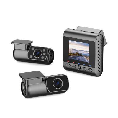 SJCAM M60 3 Kameralı Ön+İç+Arka 4K+FHD+FHD HDR Sony Starvis 2 Sensörlü Wi-Fi GPS'li Araç Kamerası - 2