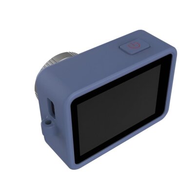 SJCAM SJ10 Aksiyon Kamera Serisi için Koruyucu Silikon Kılıf Mavi - 4