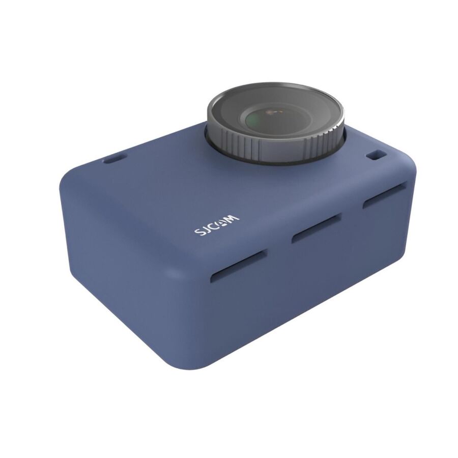 SJCAM SJ10 Aksiyon Kamera Serisi için Koruyucu Silikon Kılıf Mavi - 5
