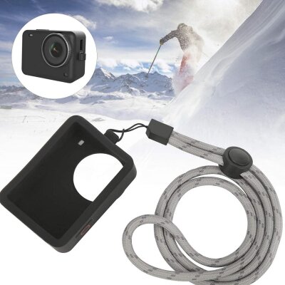 SJCAM SJ10 Aksiyon Kamera Serisi için Koruyucu Silikon Kılıf Siyah - 3
