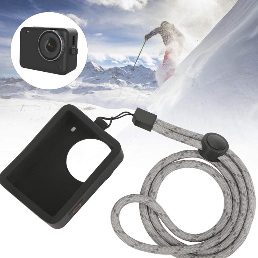 SJCAM SJ10 Aksiyon Kamera Serisi için Koruyucu Silikon Kılıf Siyah - 3