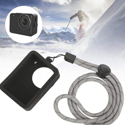 SJCAM SJ10 Aksiyon Kamera Serisi için Koruyucu Silikon Kılıf Siyah - 3