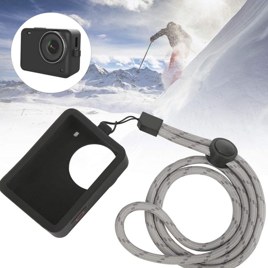 SJCAM SJ10 Aksiyon Kamera Serisi için Koruyucu Silikon Kılıf Siyah - 3