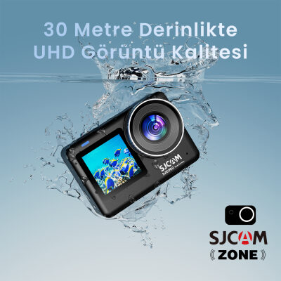 SJCAM SJ10 Pro Dual Screen Wi-Fi 4K UHD Aksiyon Kamerası - 9
