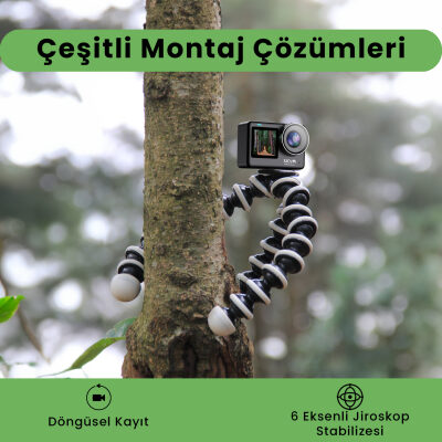 SJCAM SJ10 Pro Dual Screen Wi-Fi 4K UHD Aksiyon Kamerası - 8