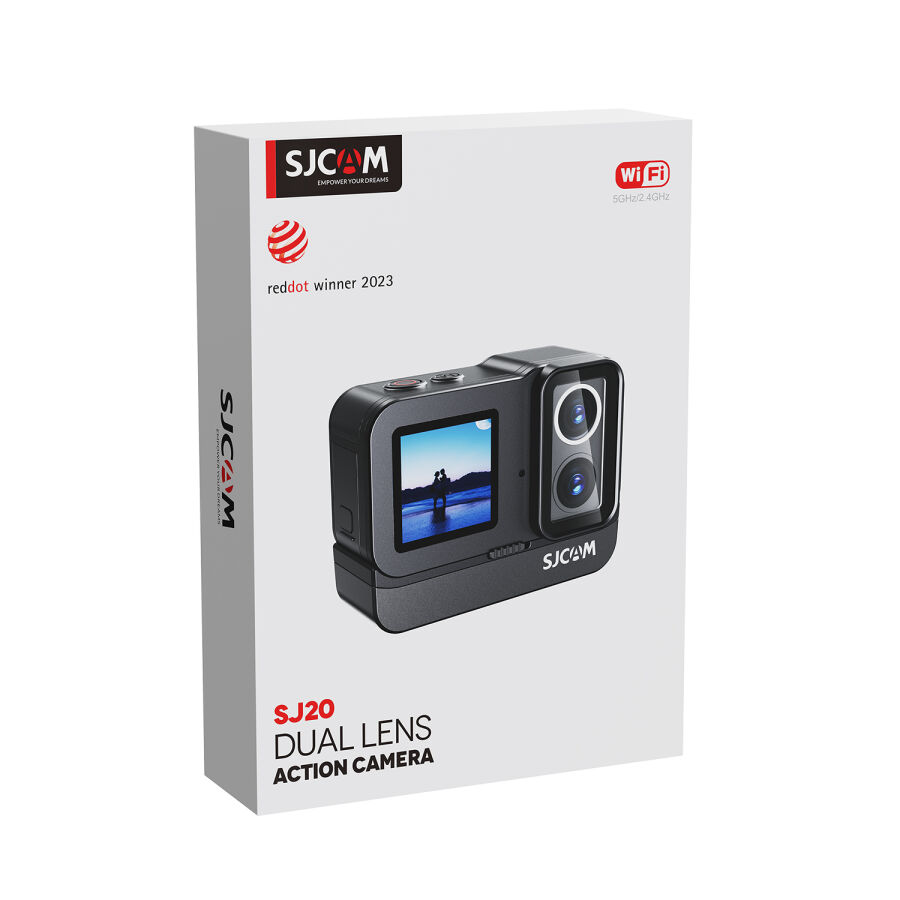 SJCAM SJ20 Dual Lens 4K 30fps 20MP 6 Eksenli Gyro Gece Görüş Aksiyon Kamerası Siyah - 9