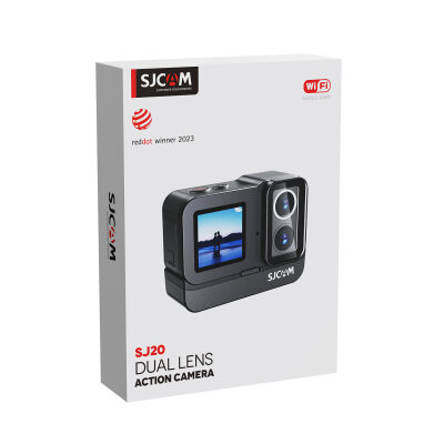 SJCAM SJ20 Dual Lens 4K 30fps 20MP 6 Eksenli Gyro Gece Görüş Aksiyon Kamerası Siyah - 9