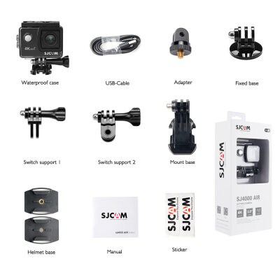 SJCAM SJ4000 Air WiFi 4K Aksiyon Kamerası Siyah - 10