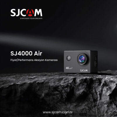 SJCAM SJ4000 Air WiFi 4K Aksiyon Kamerası Siyah - 6