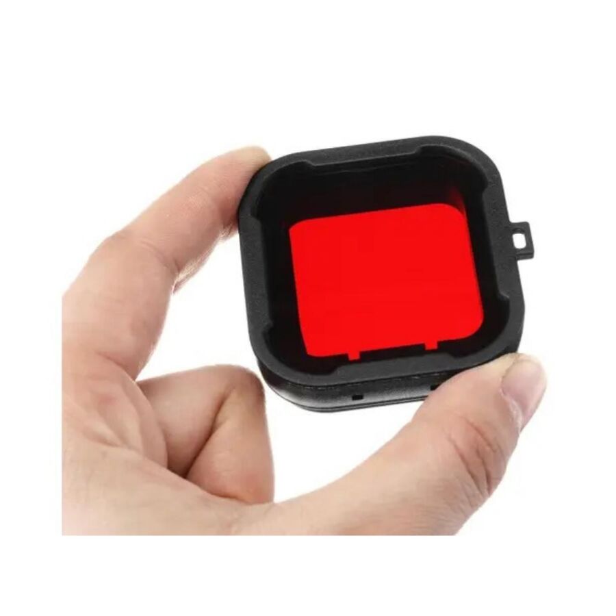 SJCAM SJ6 Aksiyon Kamerası için Su Altı Dalış Filtresi Kırmızı - 3