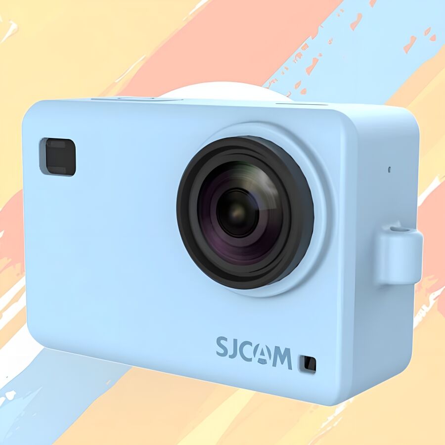 SJCAM SJ8 Aksiyon Kamera Serisi için Koruyucu Silikon Kılıf Mavi - 4