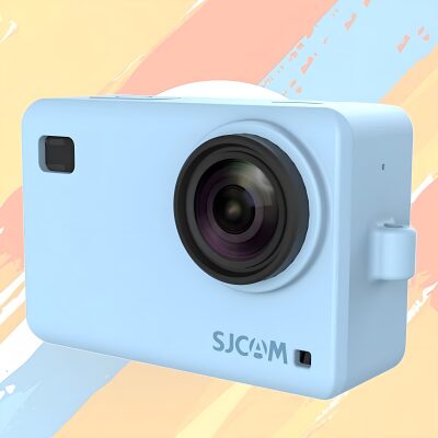 SJCAM SJ8 Aksiyon Kamera Serisi için Koruyucu Silikon Kılıf Mavi - 4