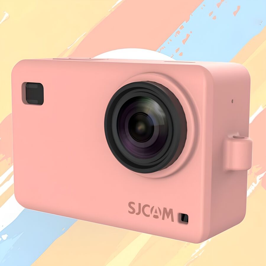 SJCAM SJ8 Aksiyon Kamera Serisi için Koruyucu Silikon Kılıf Pembe - 6
