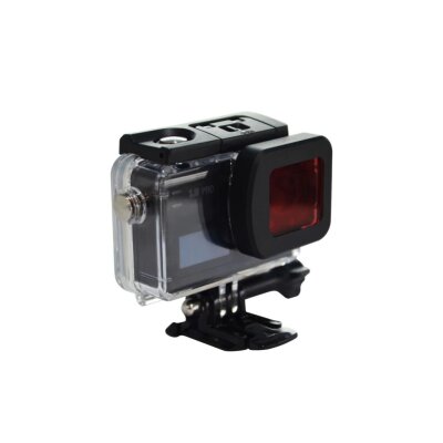 SJCAM SJ8 Aksiyon Kamera Serisi için Su Altı Dalış Filtresi Kırmızı - 6