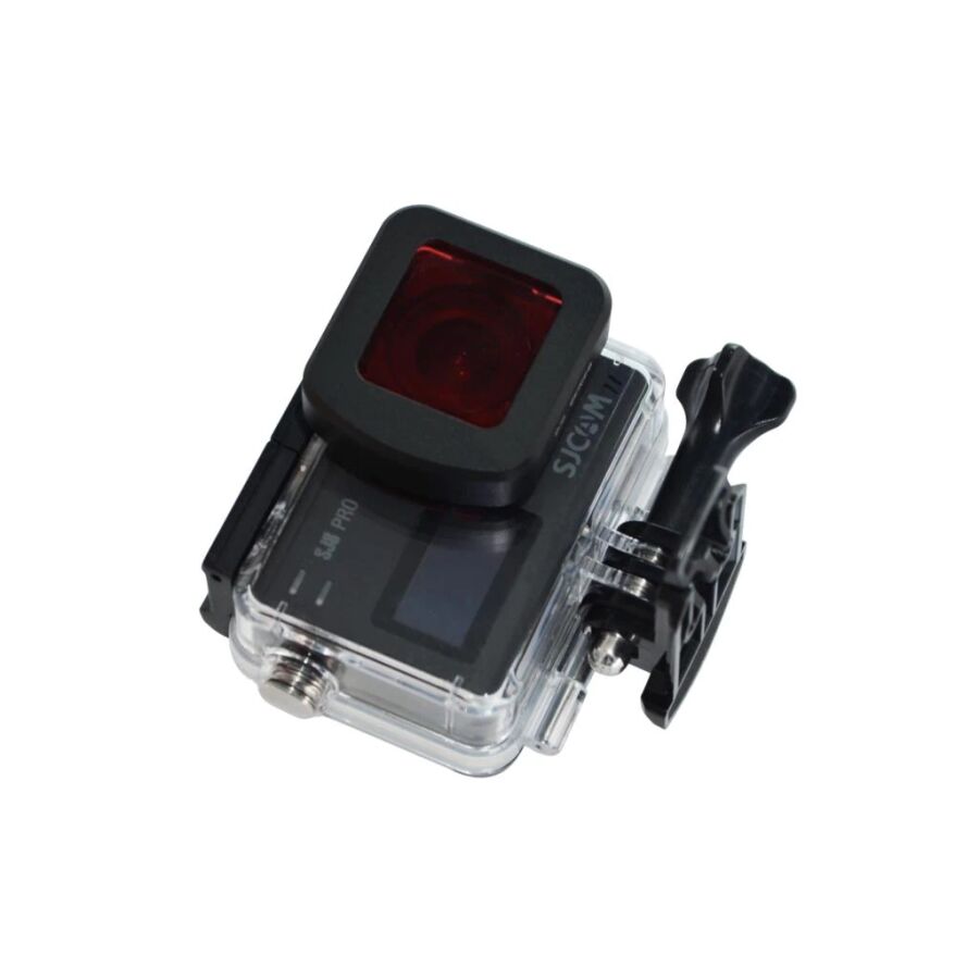 SJCAM SJ8 Aksiyon Kamera Serisi için Su Altı Dalış Filtresi Kırmızı - 5