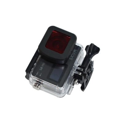 SJCAM SJ8 Aksiyon Kamera Serisi için Su Altı Dalış Filtresi Kırmızı - 5