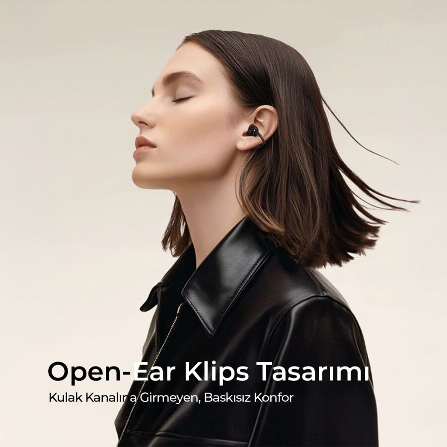 Soundpeats Air Clip Open-Ear ENC OWS Bluetooth 5.4 Kablosuz Kulaklık Siyah - 3