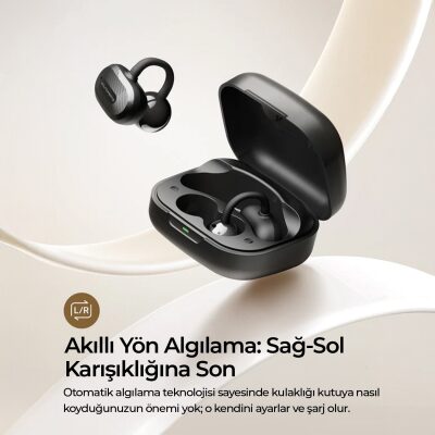 Soundpeats Air Clip Open-Ear ENC OWS Bluetooth 5.4 Kablosuz Kulaklık Siyah - 4