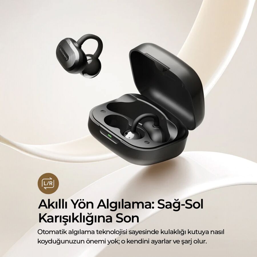 Soundpeats Air Clip Open-Ear ENC OWS Bluetooth 5.4 Kablosuz Kulaklık Siyah - 4