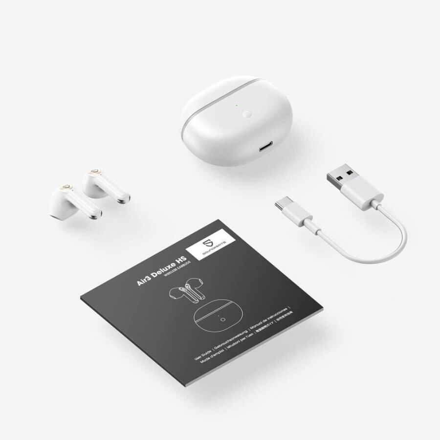 SoundPeats Air3 Deluxe HS 5.3 Hi-Res LDAC Kablosuz Kulak içi Bluetooth Kulaklık Beyaz - 7