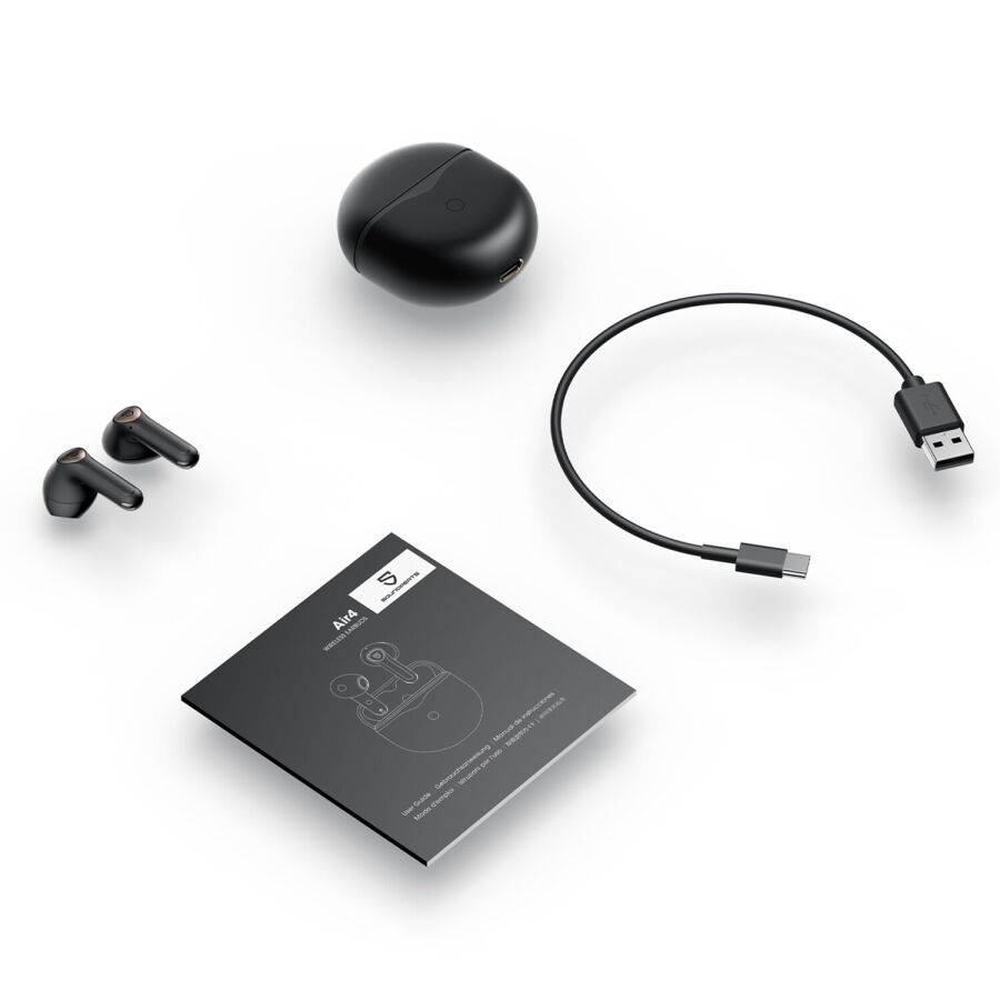 SoundPeats Air4 ANC aptX BT 5.3 TWS Kablosuz Bluetooth Kulaklık Siyah - 11
