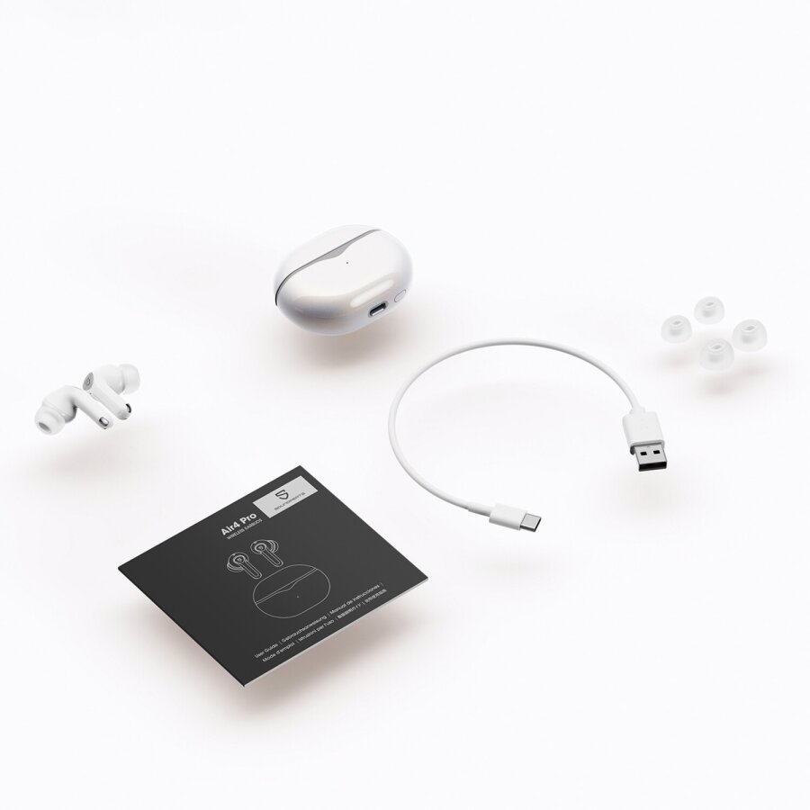 SoundPeats Air4 Pro ANC aptX TWS Kablosuz Bluetooth Kulaklık Beyaz - 11