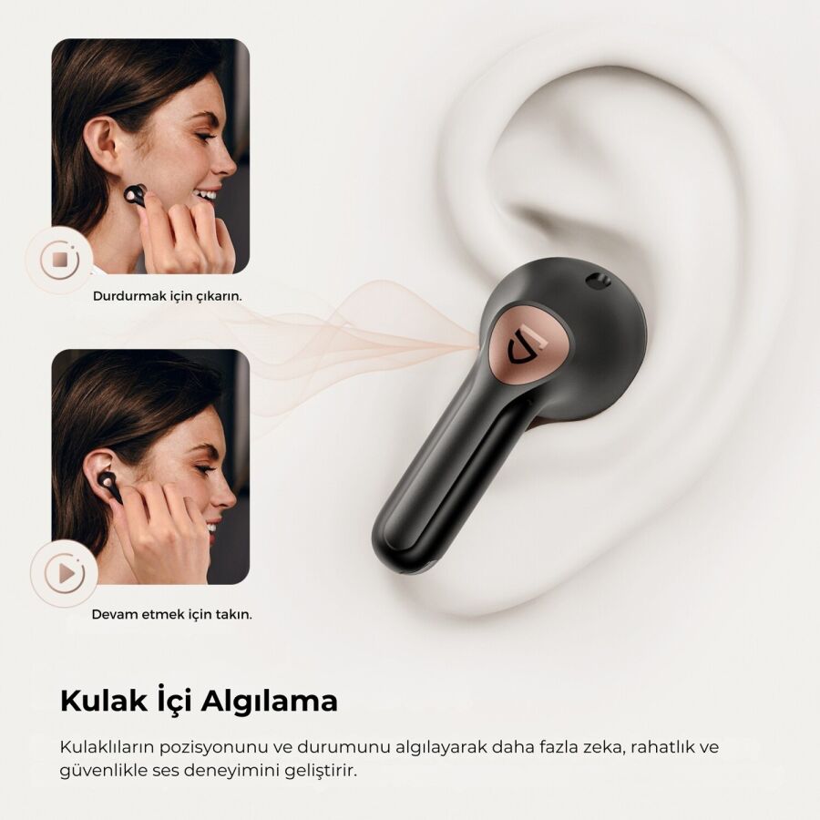 SoundPeats Air4 Pro ANC aptX TWS Kablosuz Bluetooth Kulaklık Siyah - 3