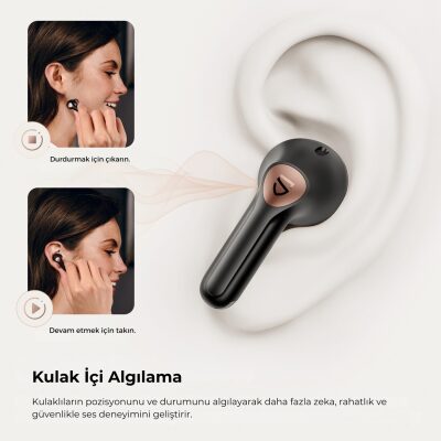 SoundPeats Air4 Pro ANC aptX TWS Kablosuz Bluetooth Kulaklık Siyah - 3