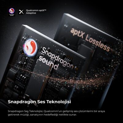 SoundPeats Air4 Pro ANC aptX TWS Kablosuz Bluetooth Kulaklık Siyah - 8