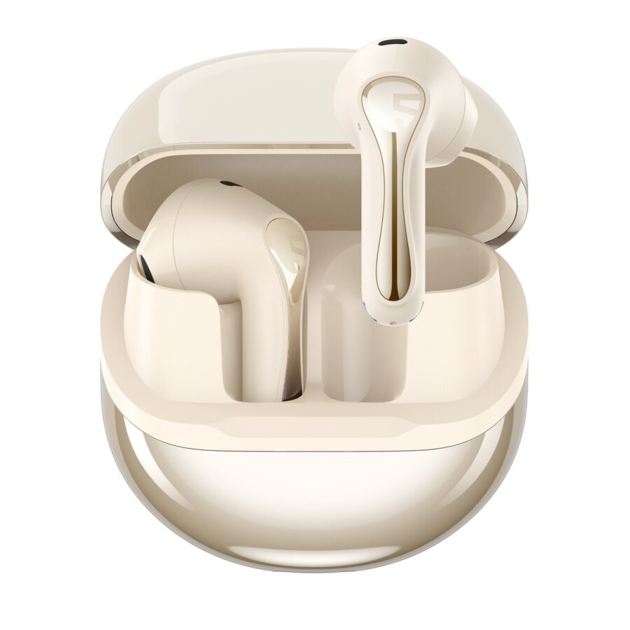 SoundPeats Air5 Hi-Res ANC aptX Kablosuz Bluetooth 5.4 Kulaklık Bej - 1