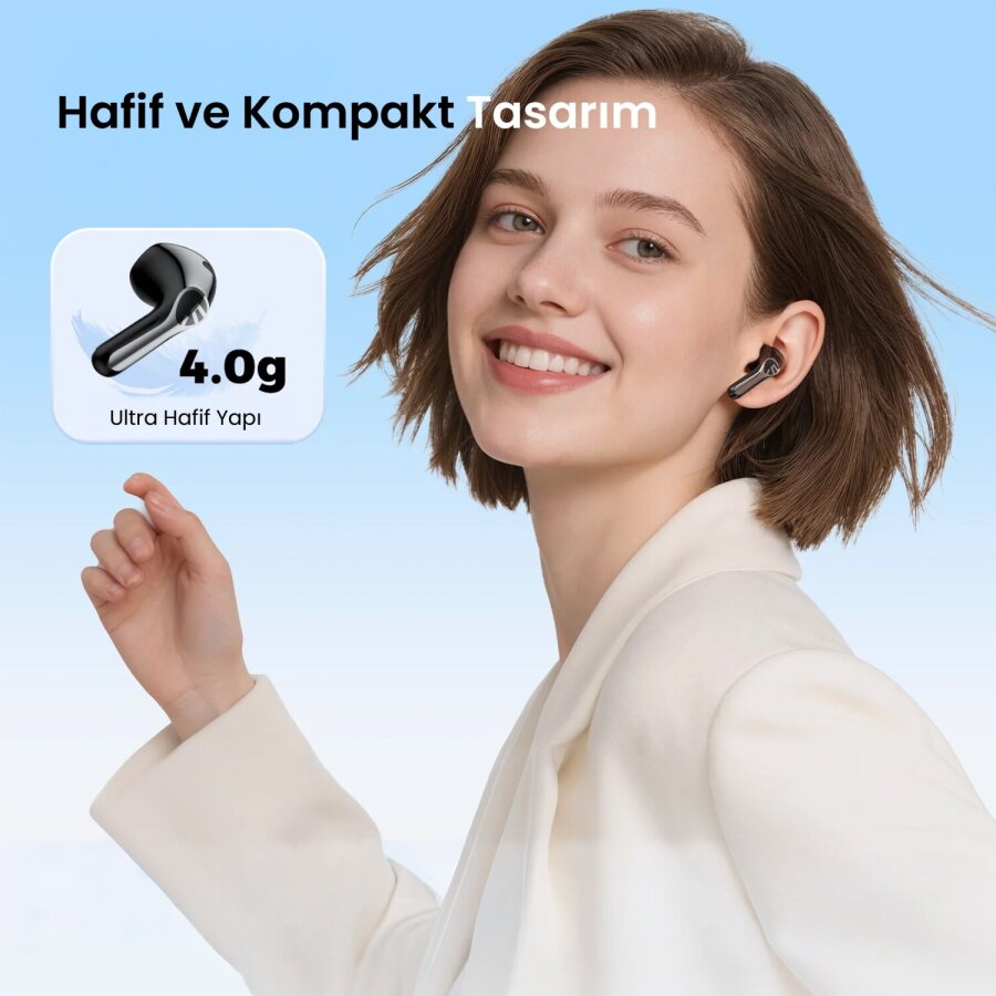 Soundpeats Air6 HS Hi-Res LDAC ENC Gürültü Engelleme TWS Kablosuz Bluetooth 6.0 Kulak İçi Kulaklık Siyah - 9