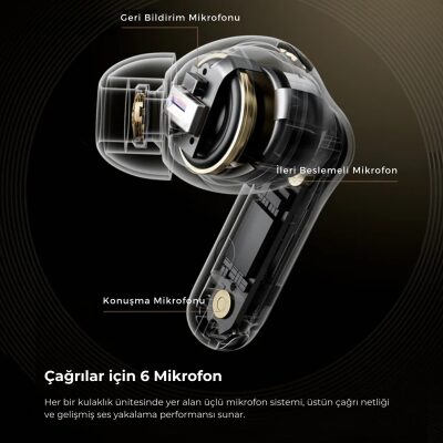 SoundPeats Capsule 3 Pro+ ANC Hi-Res LDAC TWS Kablosuz Bluetooth Kulaklık Siyah - 5