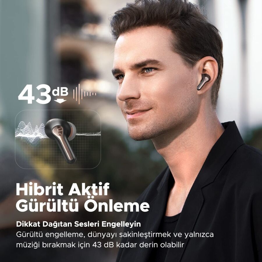 SoundPeats Capsule3 Pro Hi-Res LDAC Bluetooth 5.3 ANC Kablosuz Kulaklık Siyah - 2