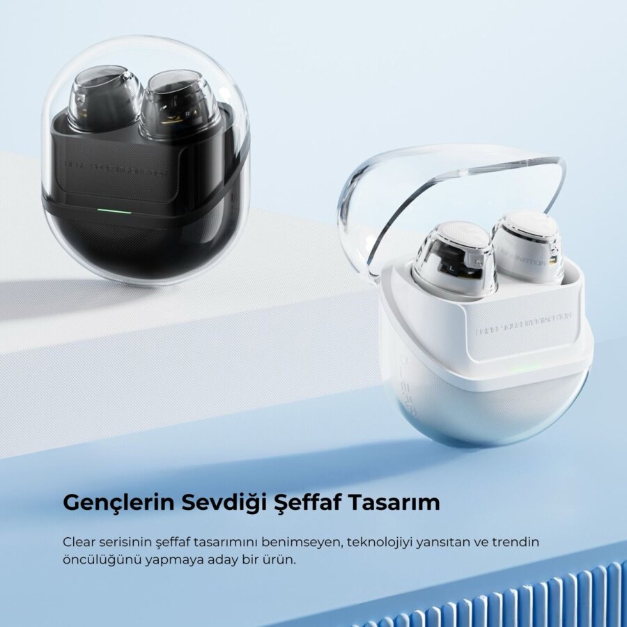 SoundPeats Clear Dot ENC TWS Kablosuz Bluetooth Kulaklık Beyaz - 9