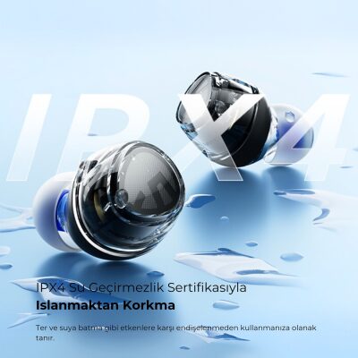 SoundPeats Clear Dot ENC TWS Kablosuz Bluetooth Kulaklık Beyaz - 3