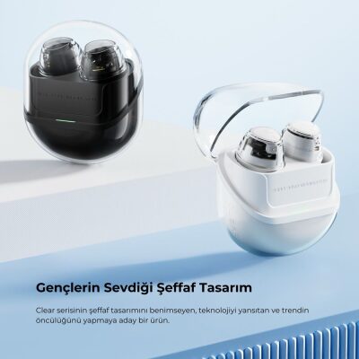 SoundPeats Clear Dot ENC TWS Kablosuz Bluetooth Kulaklık Beyaz - 9