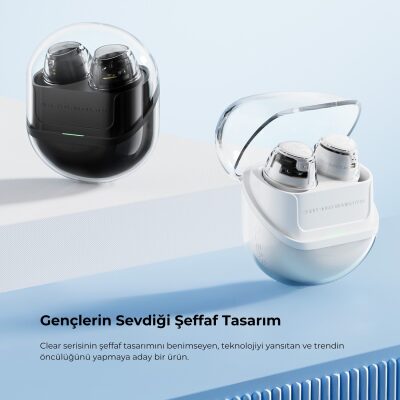 SoundPeats Clear Dot ENC TWS Kablosuz Bluetooth Kulaklık Siyah - 9