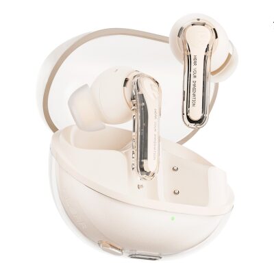 SoundPeats Clear ENC TWS Bluetooth 5.3 Kulak içi Kablosuz Kulaklık Bej