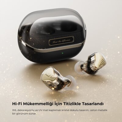 Soundpeats H3 Hi-Res LDAC Bluetooth 5.4 ANC Aktif Gürültü Engelleme TWS Kablosuz Kulak İçi Kulaklık Titanyum Siyah - 5