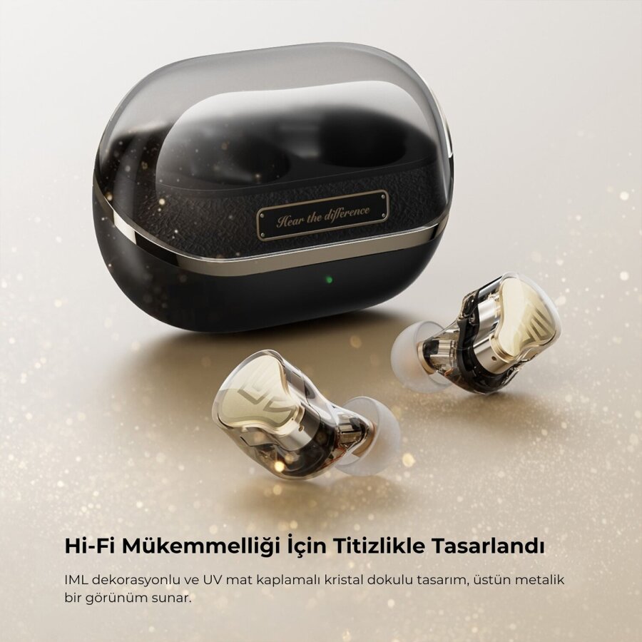 Soundpeats H3 Hi-Res LDAC Bluetooth 5.4 ANC Aktif Gürültü Engelleme TWS Kablosuz Kulak İçi Kulaklık Titanyum Siyah - 5