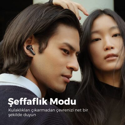 Soundpeats Life 12mm Dinamik Sürücülü Bluetooth 5.2 TWS Kulak İçi Kulaklık Siyah - 4