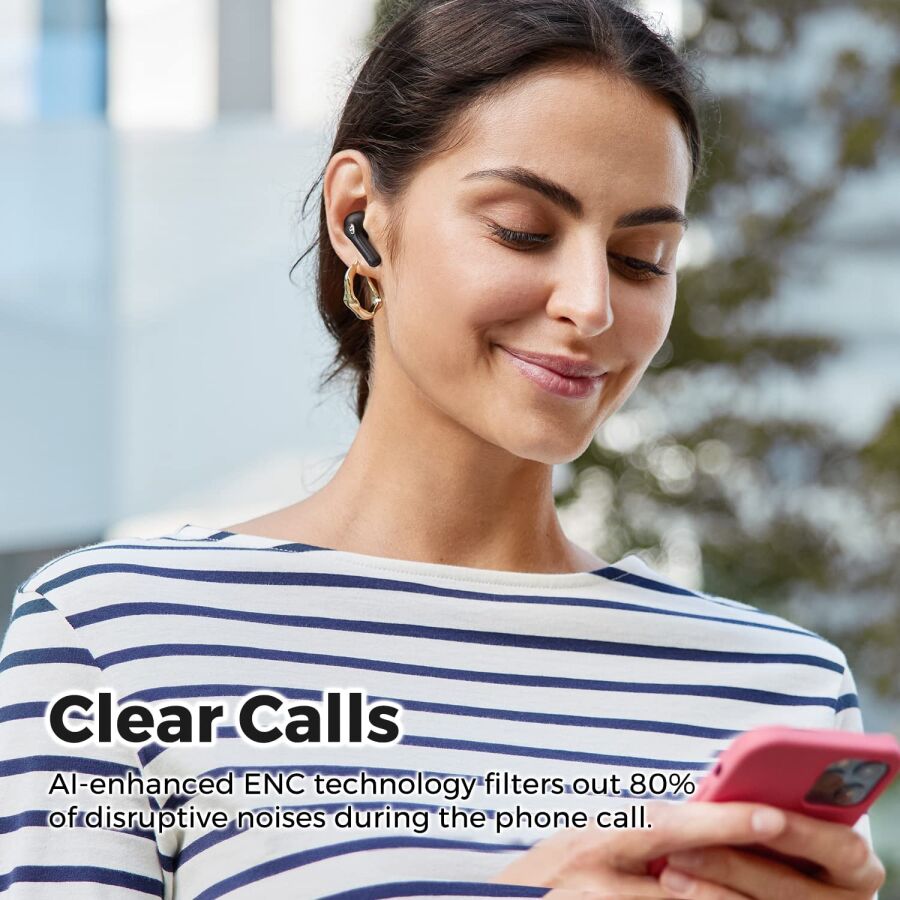 Soundpeats Life 12mm Dinamik Sürücülü Bluetooth 5.2 TWS Kulak İçi Kulaklık Siyah - 7