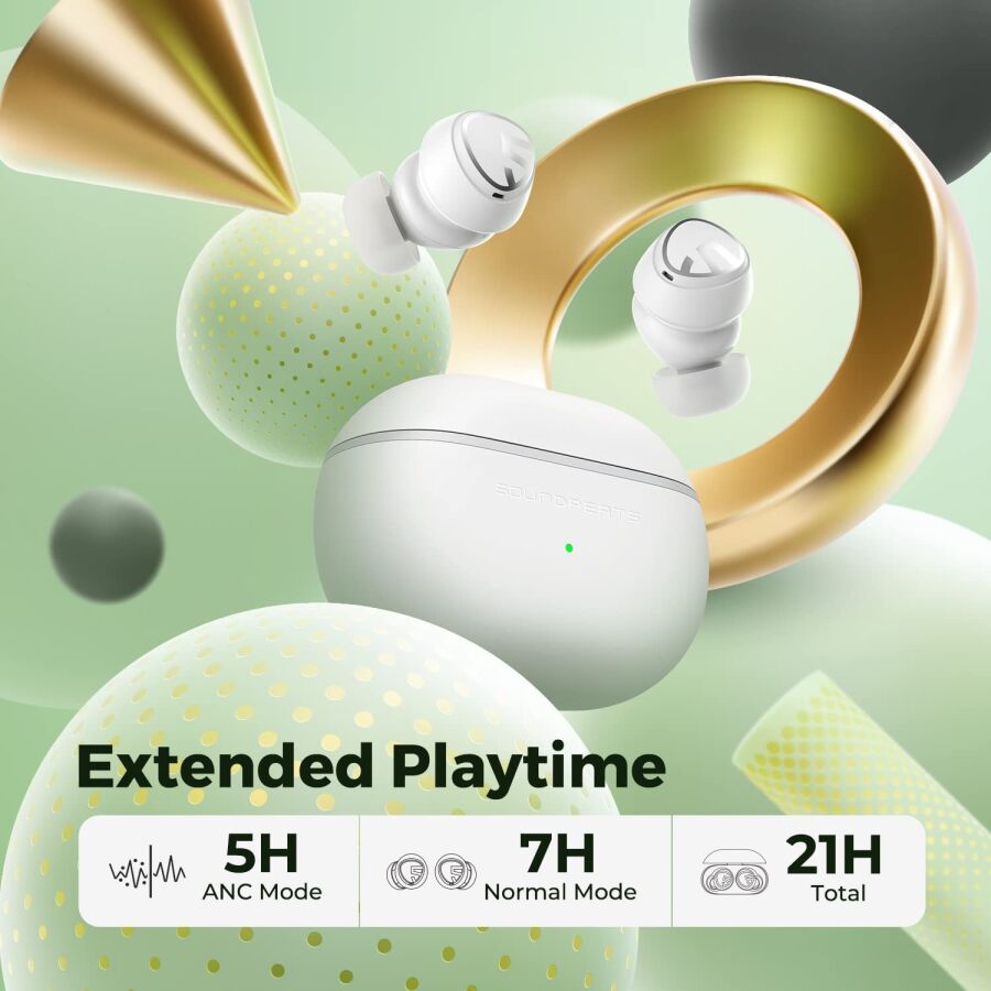 Soundpeats Mini Pro Hybrid ANC Bluetooth 5.2 TWS Kulak İçi Kulaklık Beyaz - 4